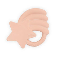 Jollein teething ring falling star pale pink