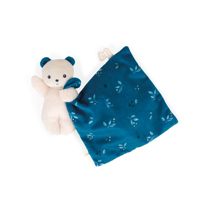 Kaloo cuddle cloth bear Carre Douceur blue