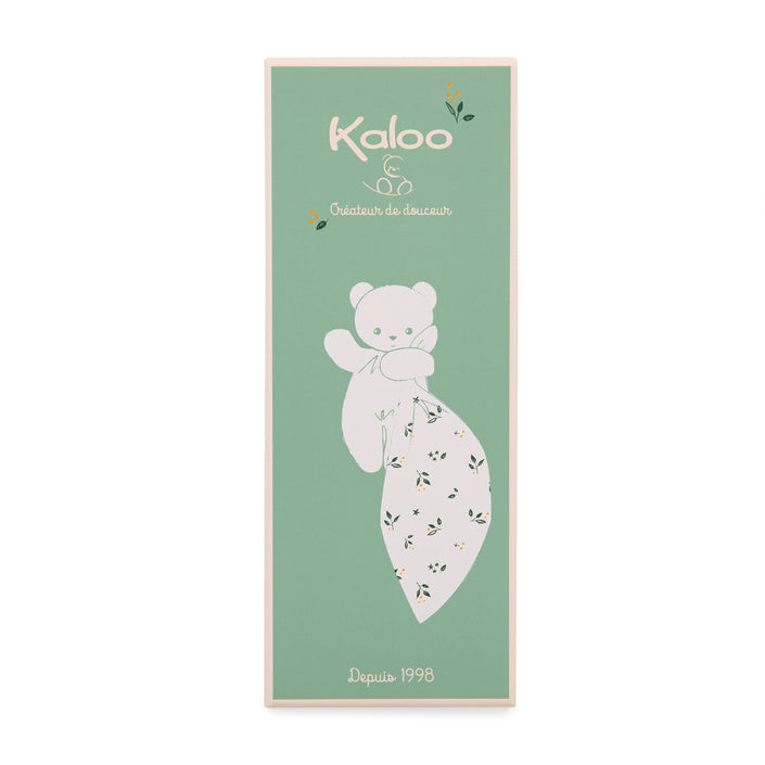 Kaloo cuddle cloth bear Carre Douceur pink