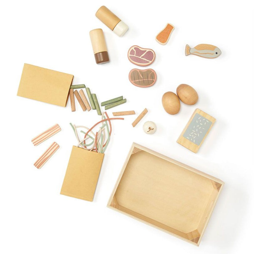Kids Concept dinner set Kids hub 3 yrs+ hout