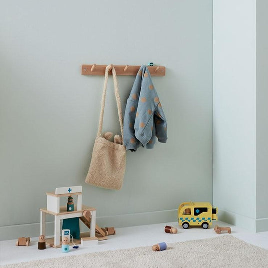 Kids Concept coat rack bamboo 5 hooks