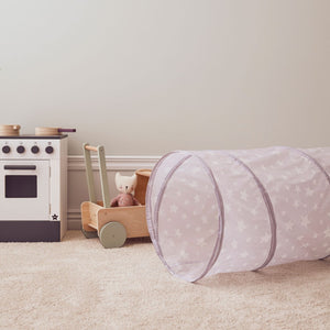 Kids Concept play tunnel star pink
