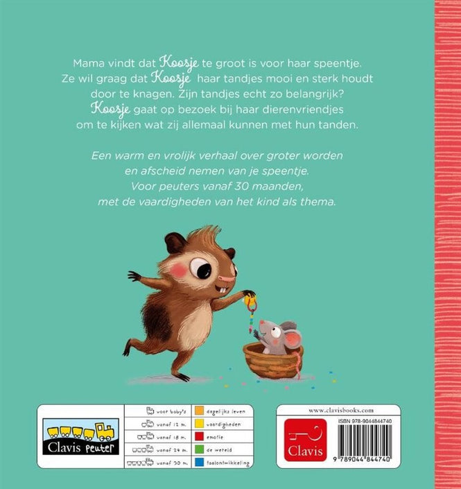 Koosje has a pacifier 2 yrs +