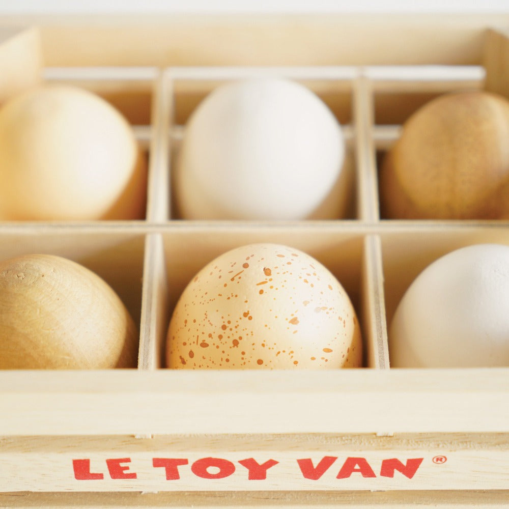 Le Toy Van wooden eggs 3 yrs+ hout