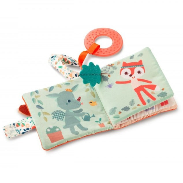 Lilliputiens activity book + teething ring Stella 6 months+