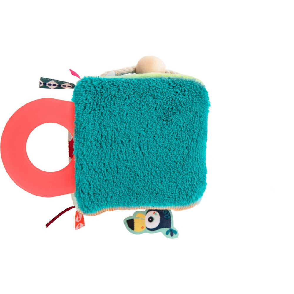 Lilliputiens activity cube Jack 3 months+ siliconen + polyester + FSC beukenhout