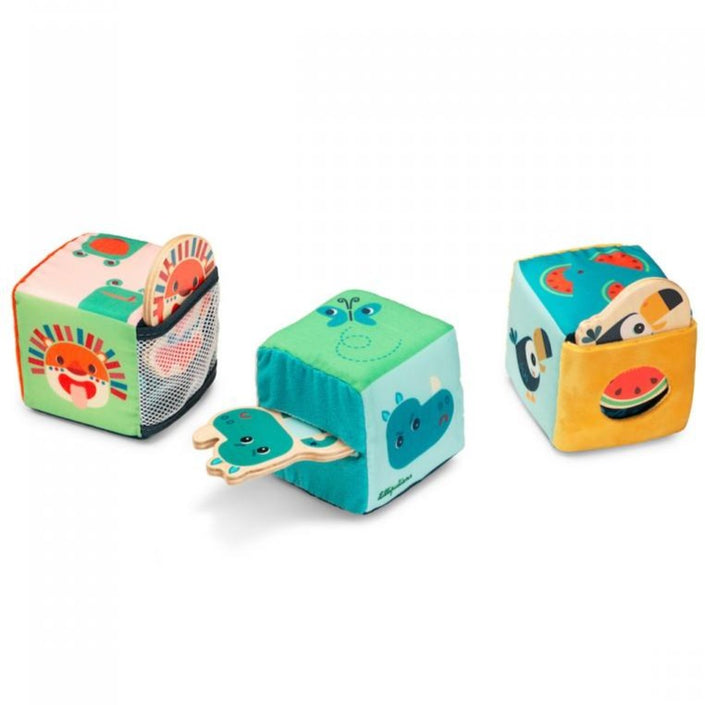 Lilliputiens activities cubes animals 1+