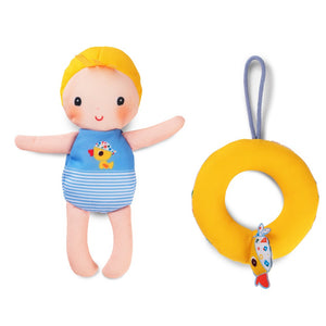 Lilliputiens bath toy doll Gaspard 9 months +