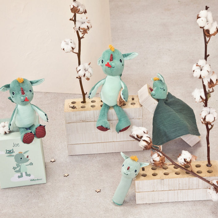 Lilliputiens cuddle cloth Joe the dragon