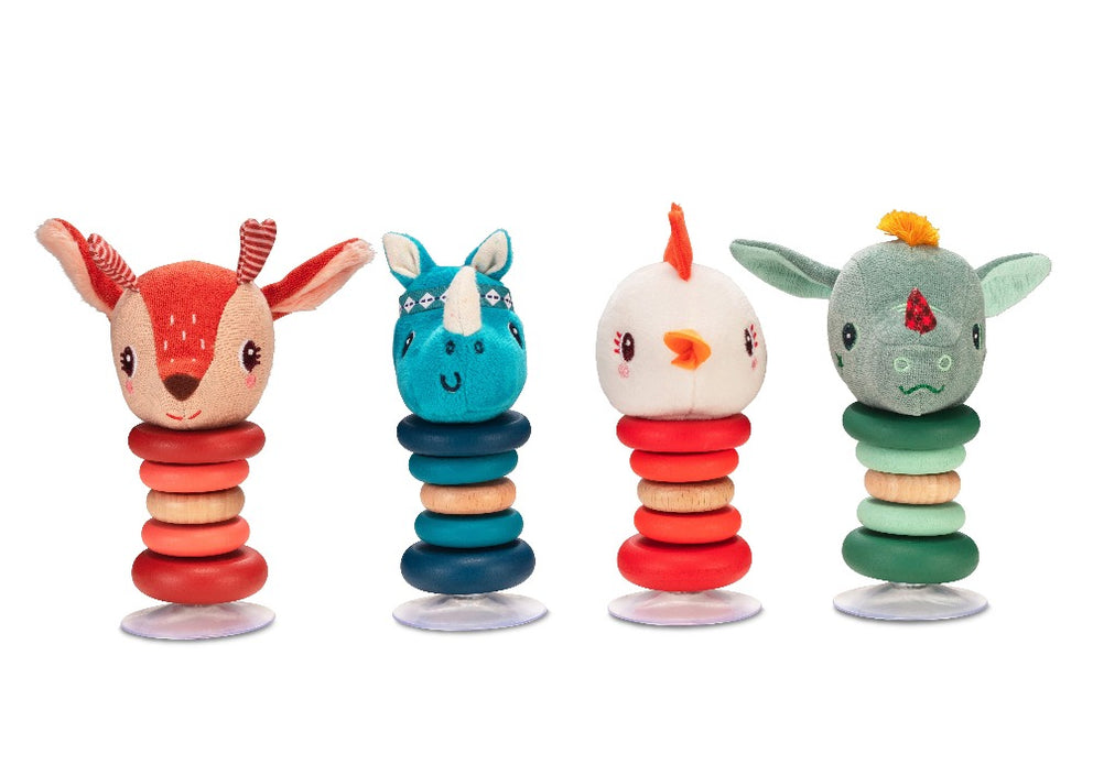 Lilliputiens rattle with suction cup Joe 6 months +