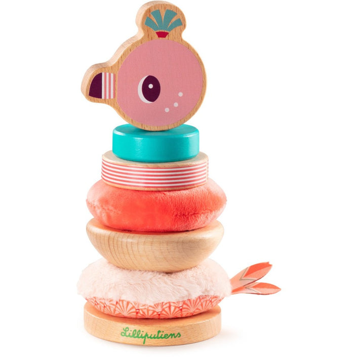 Lilliputiens stacking tower flamingo Anais 9 months+