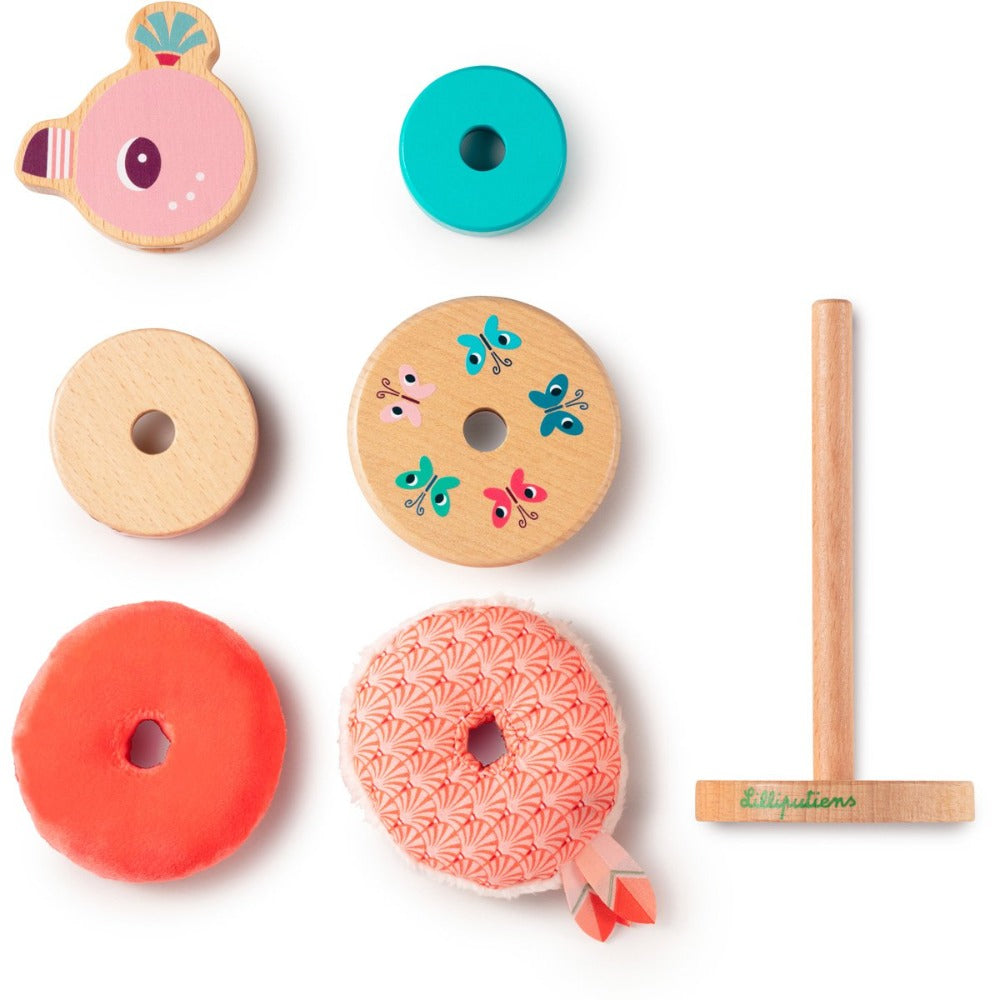 Buy Lilliputiens stacking tower flamingo Anais 9 months+