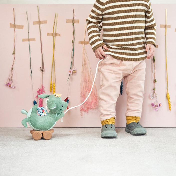 Lilliputiens pull figure cuddly toy Joe 1 yr +