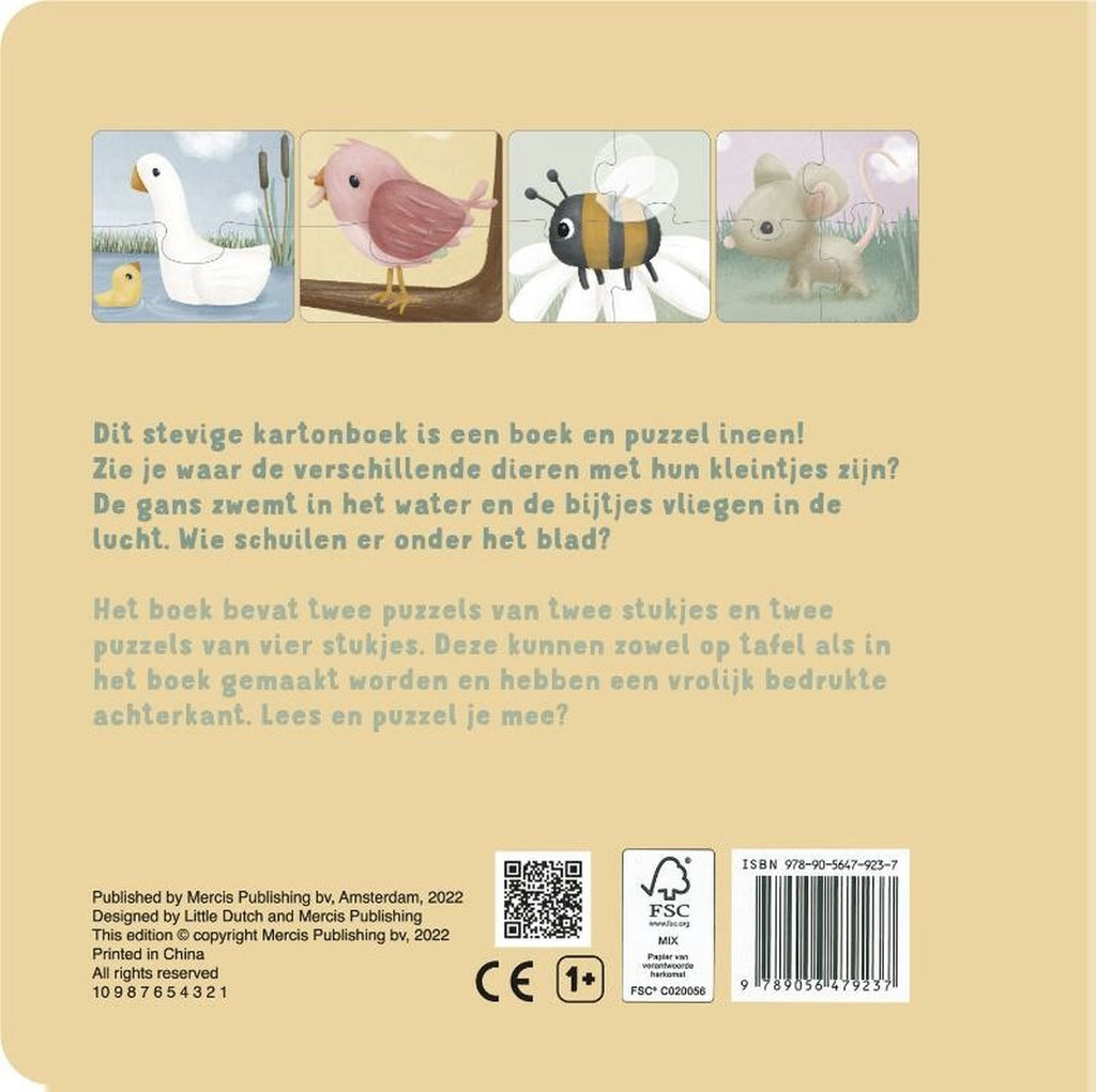 Little Dutch my animals puzzle book 2 yrs+ 9789056479237