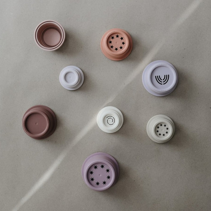 Mushie stacking tower petal 0 m+
