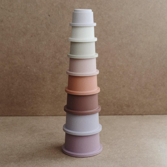 Mushie stacking tower petal 0 m+