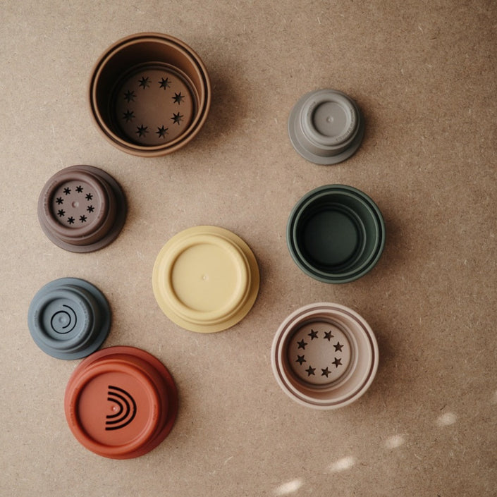 Mushie stacking tower retro 0 m+