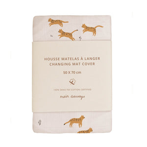 Main Sauvage changing pad cover savannah 50 x 70