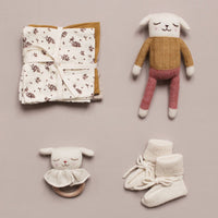 Main Sauvage teether + rattle lamb