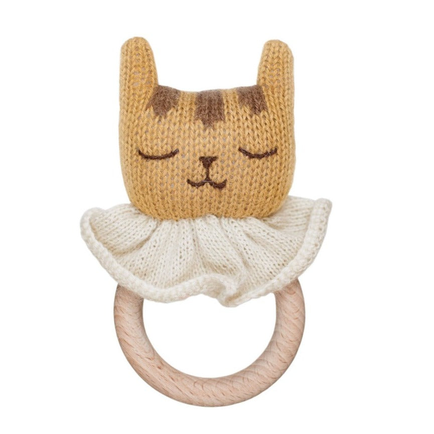Main Sauvage teether + rattle tiger