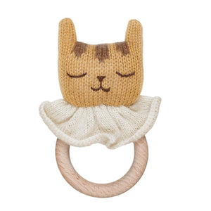 Main Sauvage teether + rattle tiger