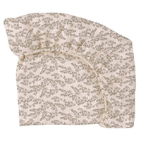 Main Sauvage fitted sheet bay leaves 70 x 140