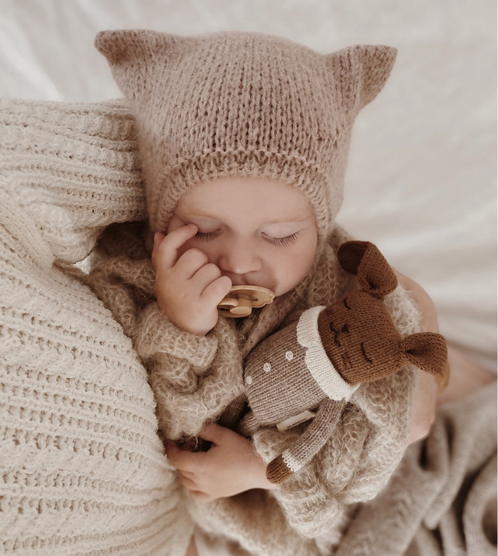 Main Sauvage cuddly bunny oat jumpsuit