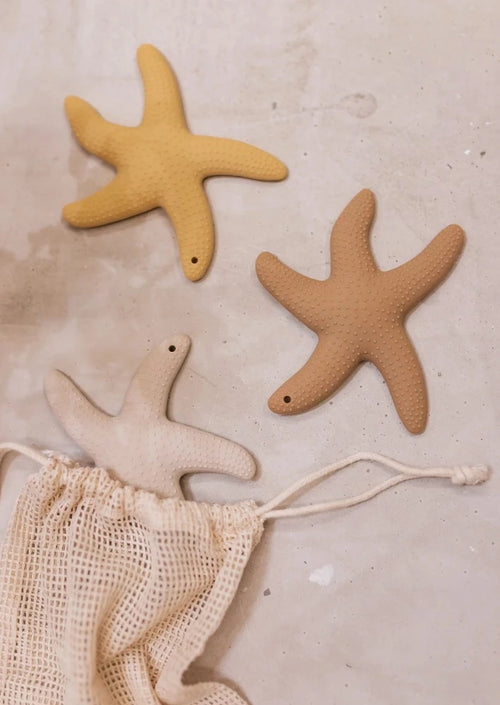 Mrs Ertha teething ring lucky star cloud grey