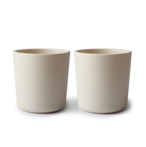 Mushie cups ivory