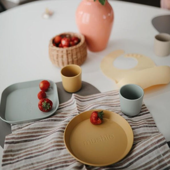 Mushie cups ivory