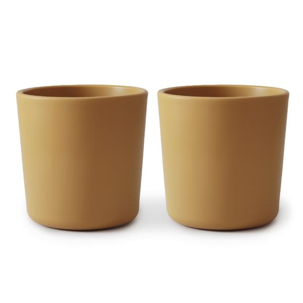 Mushie cups mustard