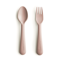 Mushie cutlery set blush