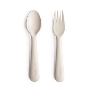 Mushie cutlery set ivory