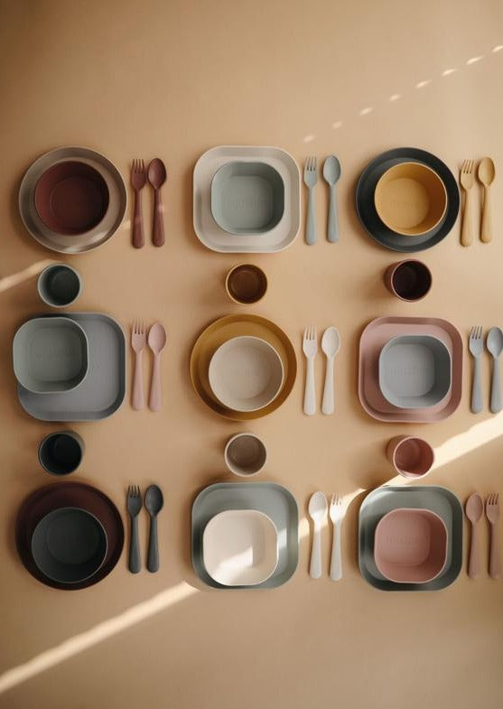Mushie cutlery set mustard