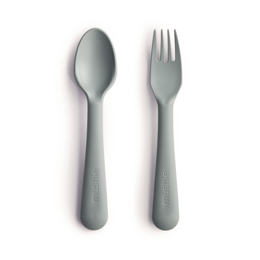 Mushie cutlery set sage