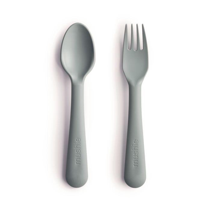 Mushie cutlery set sage