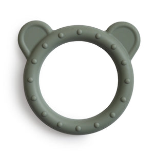 Mushie teething ring bear dried thyme 3 months+