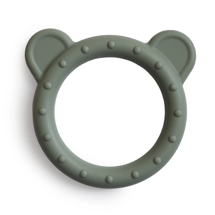 Mushie teething ring bear dried thyme 3 months+