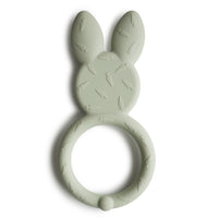 Mushie teething ring bunny sage 3 months+