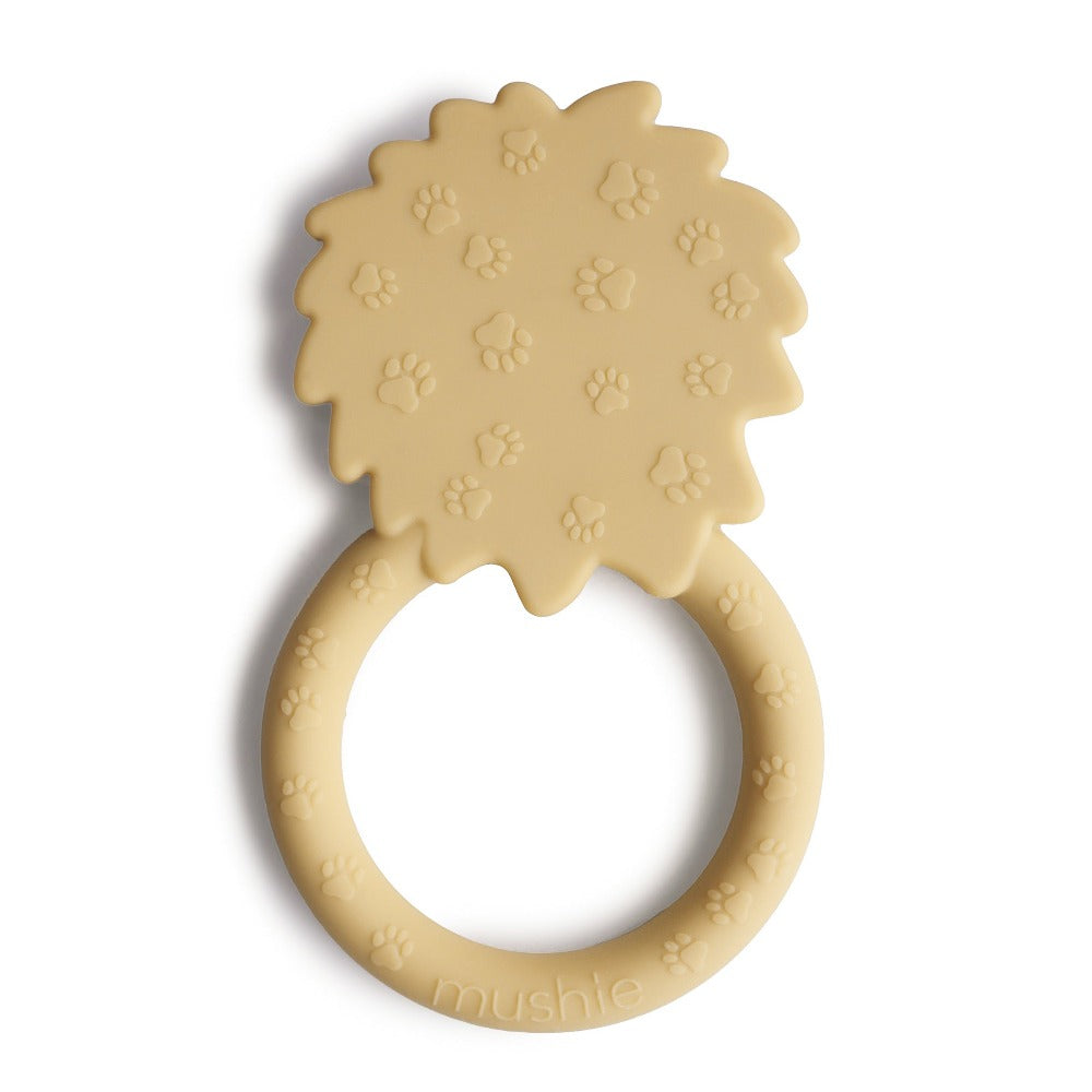Buy Mushie teething ring lion yellow 3 months+