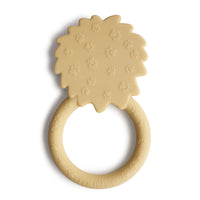 Mushie teething ring lion yellow 3 months+