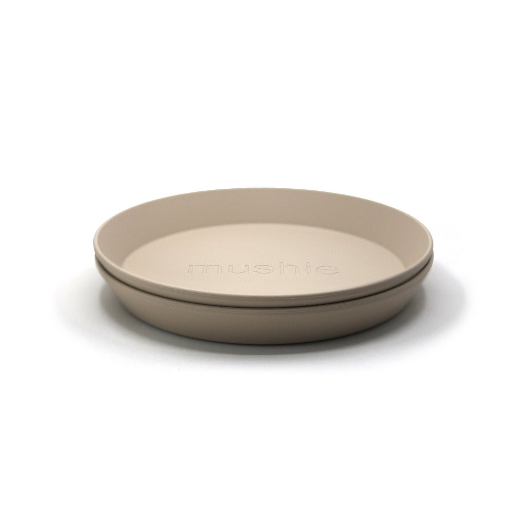 Mushie plates beige