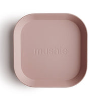 Mushie plates blush