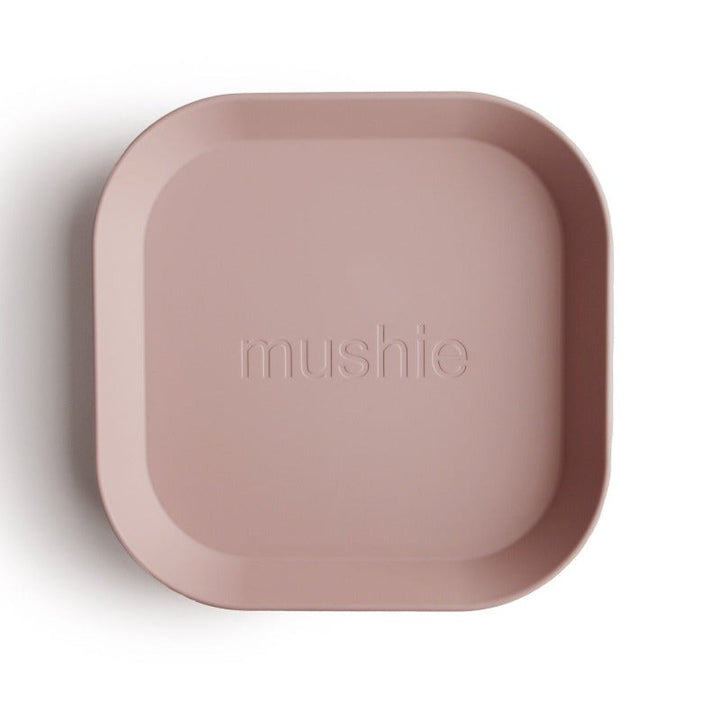 Mushie plates blush