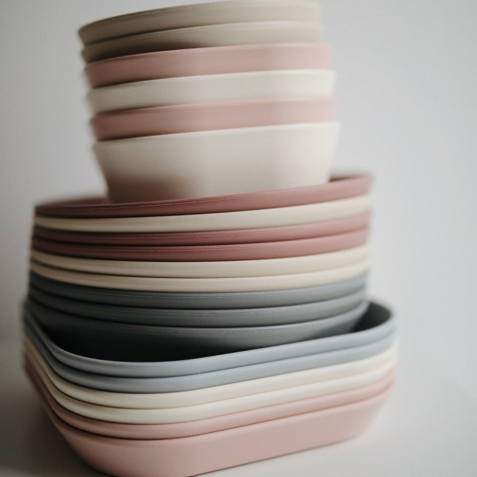 Mushie bowls blush