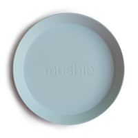 Mushie plates powder blue