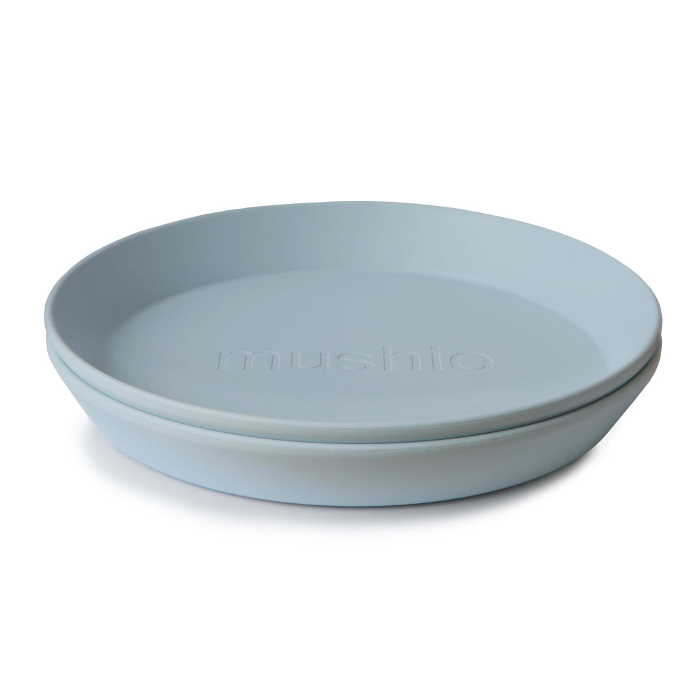 Buy Mushie plates powder blue