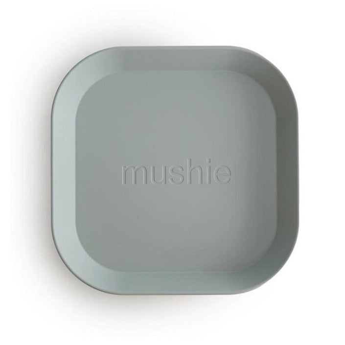 Mushie plates sage