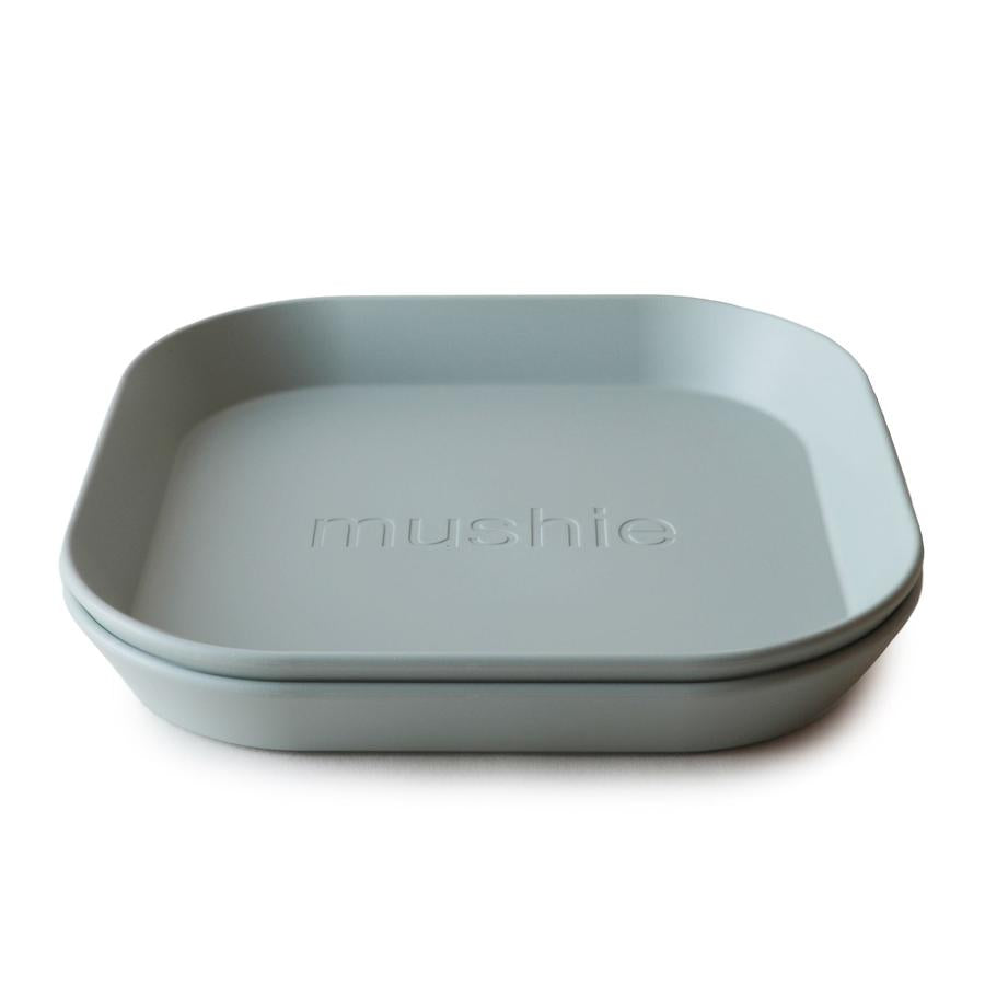 Mushie plates sage