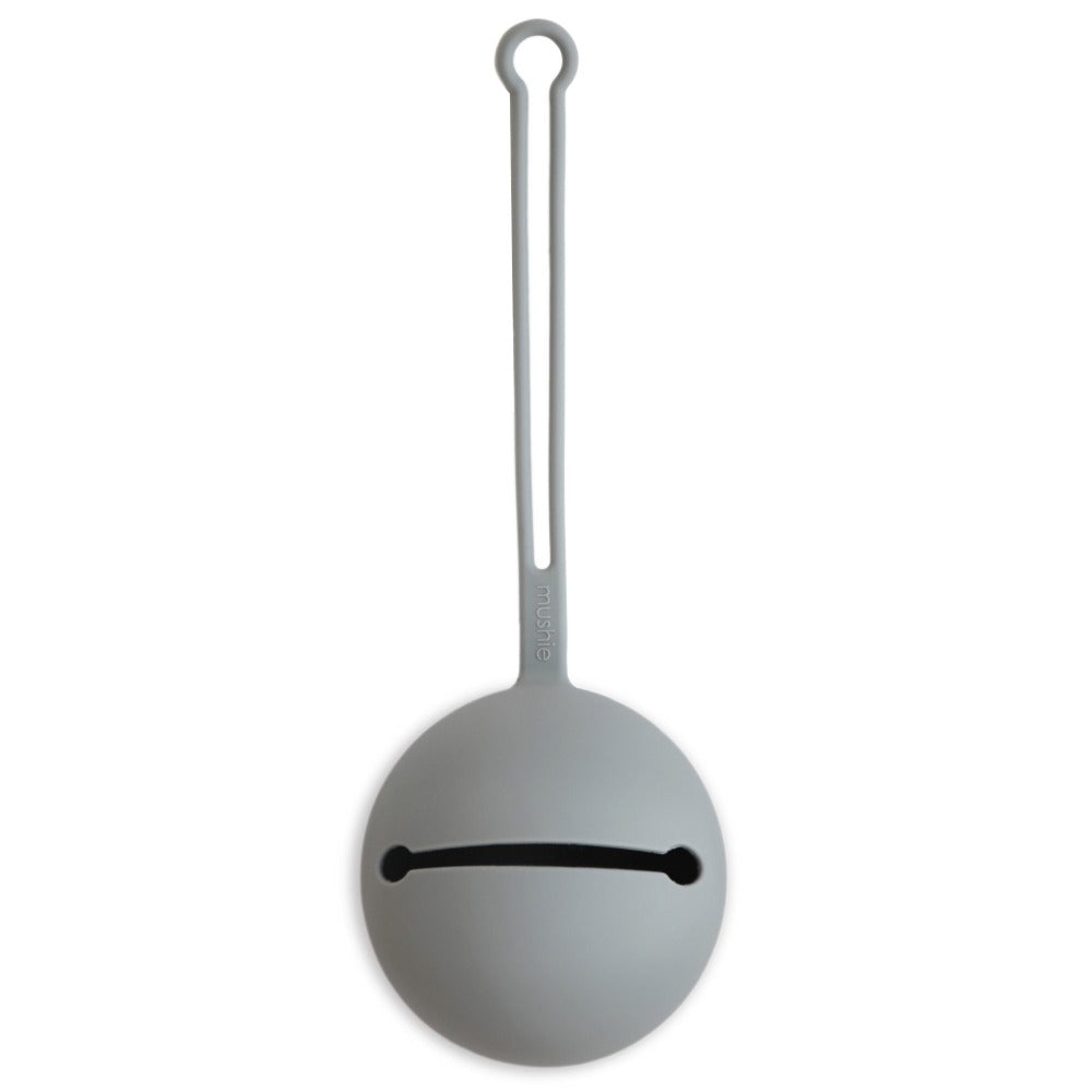 Mushie pacifier holder stone